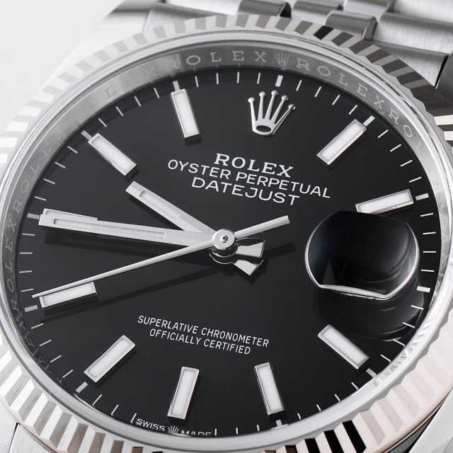 126234 ブラック ROLEX（ロレックス）デイトジャスト36 中古