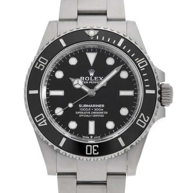 124060 ブラック ROLEX（ロレックス）サブマリーナ ノンデイト 中古