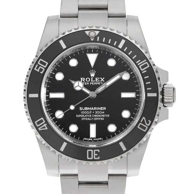 114060 ブラック ROLEX（ロレックス）サブマリーナ ノンデイト 中古