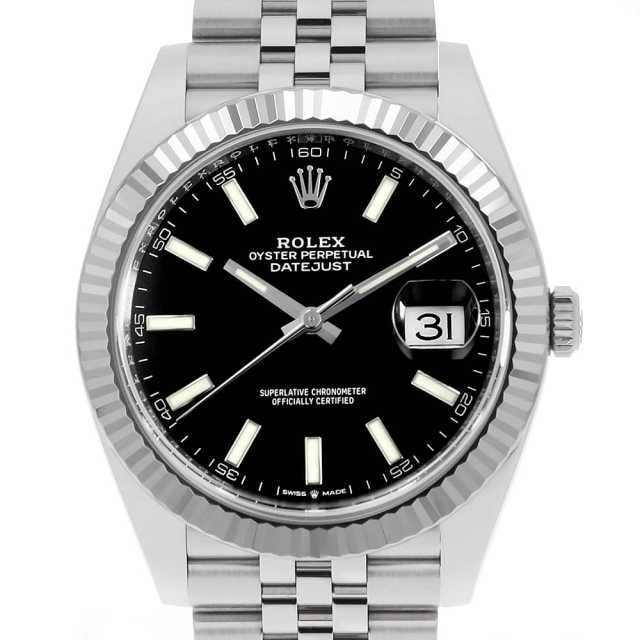 126334 ブラック ROLEX（ロレックス）デイトジャスト41 中古 | 東京