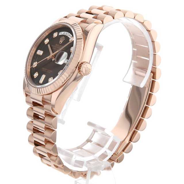 128235A チョコレートブラウン ROLEX（ロレックス）デイデイト36 8P