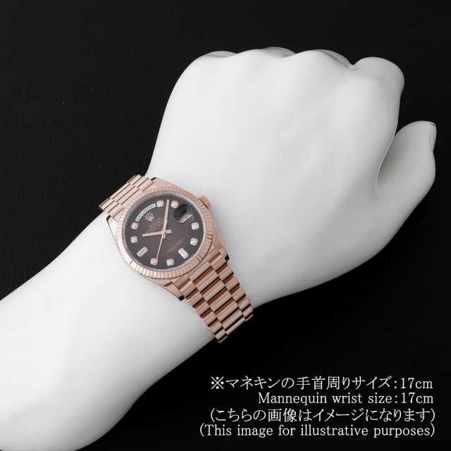 128235A ブラウン ROLEX（ロレックス）デイデイト36 8Pダイヤ 2P