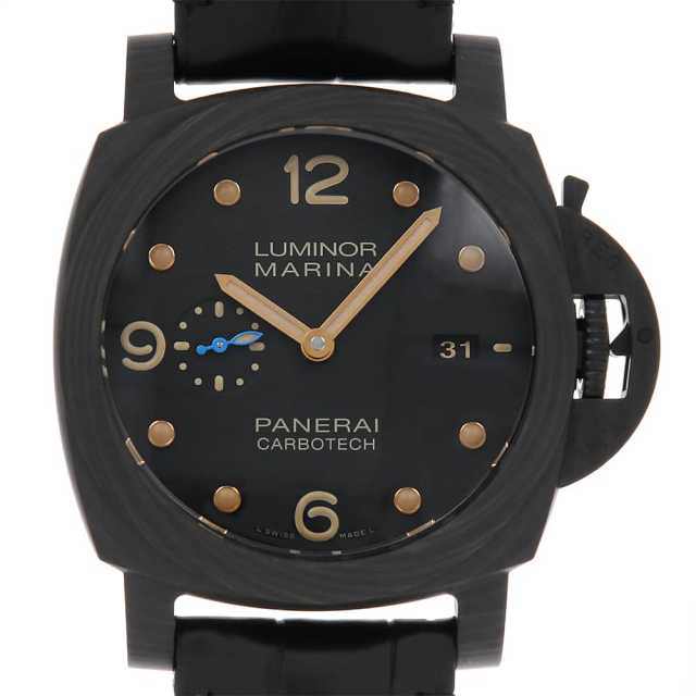 PANERAIパネライ未使用カーフ替ベルト ブラック 22mm 腕時計 イタリアン カーフレザー 革ベルト ブラック