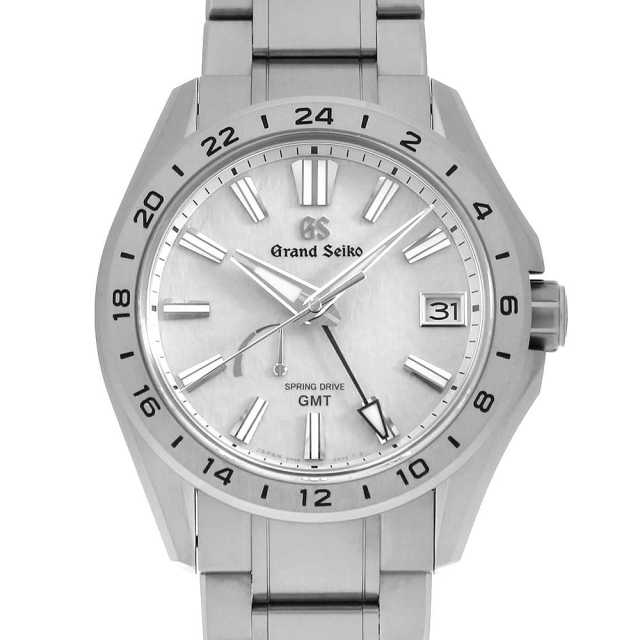 グランドセイコー エボリューション9コレクション スプリングドライブ GMT 朝霧 SBGE285 中古 メンズ