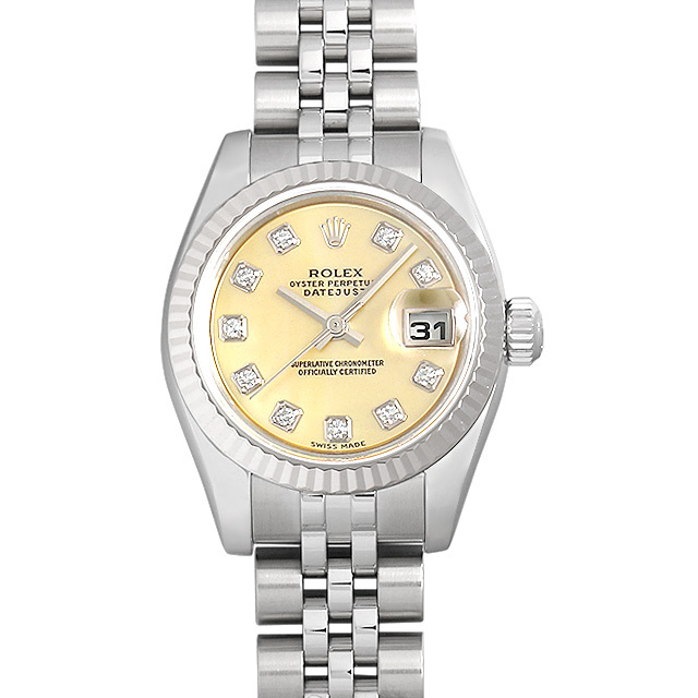 179174NG イエローシェル ROLEX（ロレックス） デイトジャスト 10P 