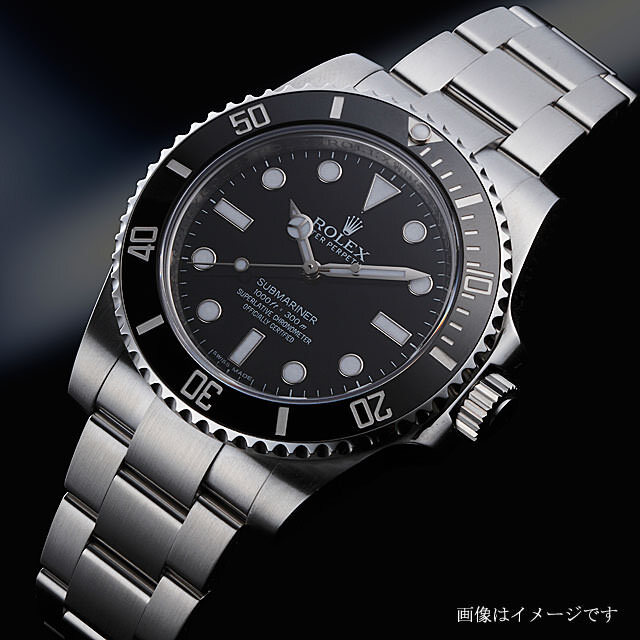 114060 ブラック ROLEX（ロレックス）サブマリーナ ノンデイト 中古 | 東京・大阪の高級ブランド時計の販売・通販ならGINZA RASIN  - U-114060