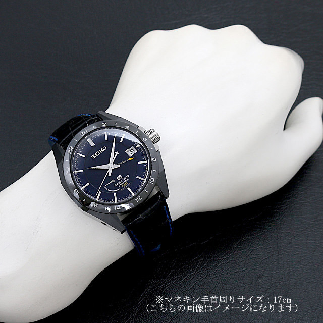 グランドセイコー GMT ブラックセラミック リミテッド SBGE039 中古 メンズ
