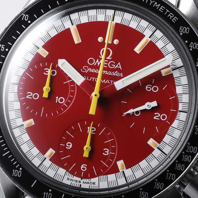 3510.61 レッド OMEGA（オメガ）スピードマスター シューマッハ 中古