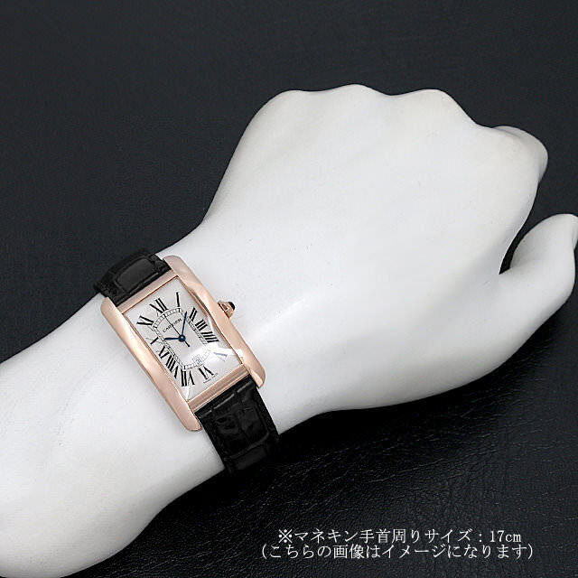 カルティエ CARTIER W2609156 白う タンクアメリカン LM K18PG 自動  