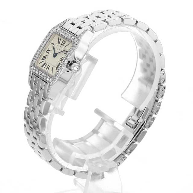 WF9003Y8 アイボリー Cartier（カルティエ）サントス ドゥモワゼル SM