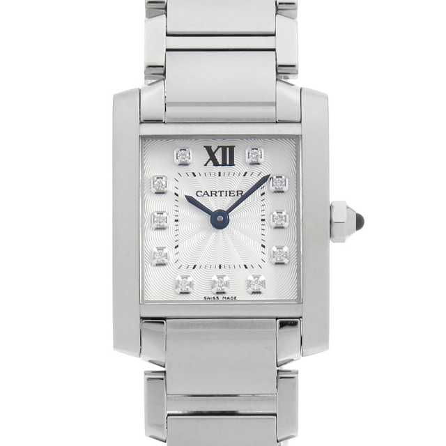 良品　Cartier カルティエ　タンクフランセーズSM　11p ダイヤ WE110006 シルバー Cartier（カルティエ）タンクフランセーズSM 中古