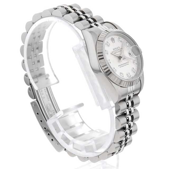 ROLEX ロレックス　デイトジャスト シルバー　オーバーホール済 68274G シルバー ROLEX（ロレックス）デイトジャスト 10Pダイヤ 中古