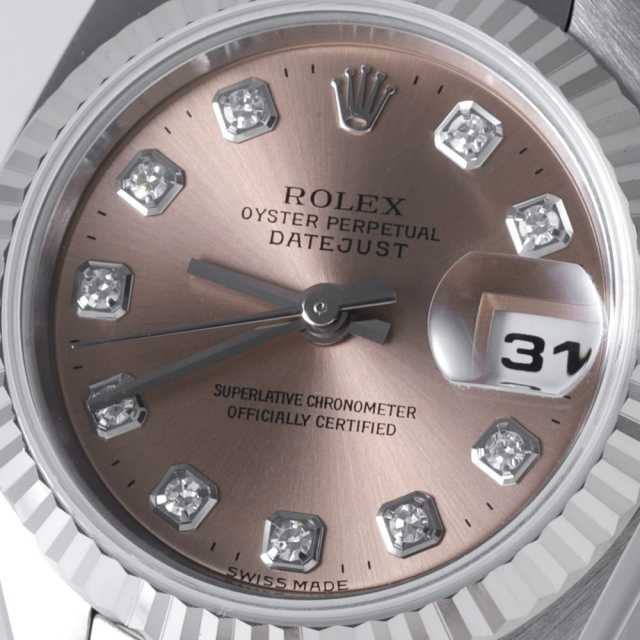 79174G ピンク ROLEX（ロレックス）デイトジャスト 10Pダイヤ 中古