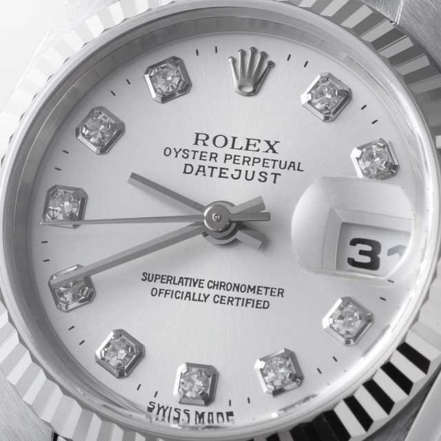 69174G シルバー ROLEX（ロレックス）デイトジャスト 10Pダイヤ 中古