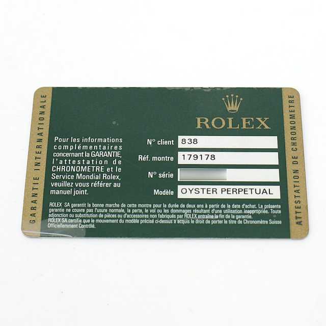 ロレックス デイトジャスト 179178G レディース 中古