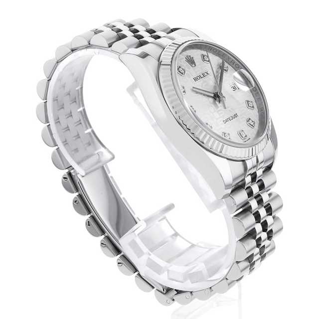 116234G シルバー ROLEX（ロレックス）デイトジャスト 10Pダイヤ 中古
