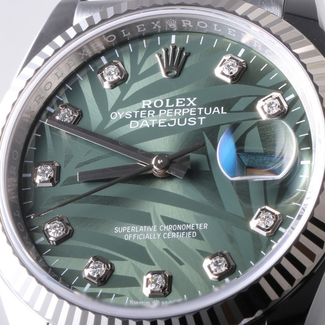 126234G グリーン ROLEX（ロレックス）デイトジャスト36 10Pダイヤ
