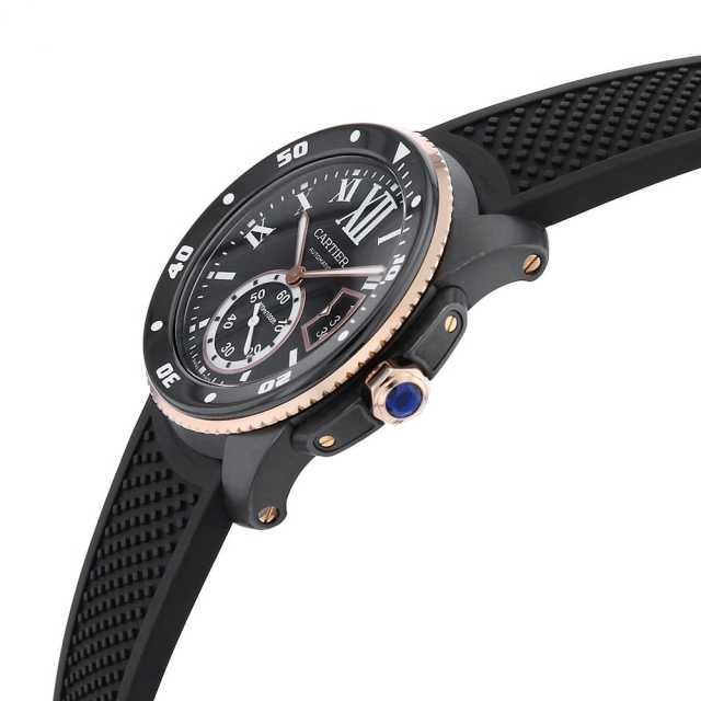 【保証書付】Cartier カリブル ドゥ カルティエ ダイバー 黒文字盤 レンタル商品【WSCA0010】Cartier カリブルドゥカルティエ