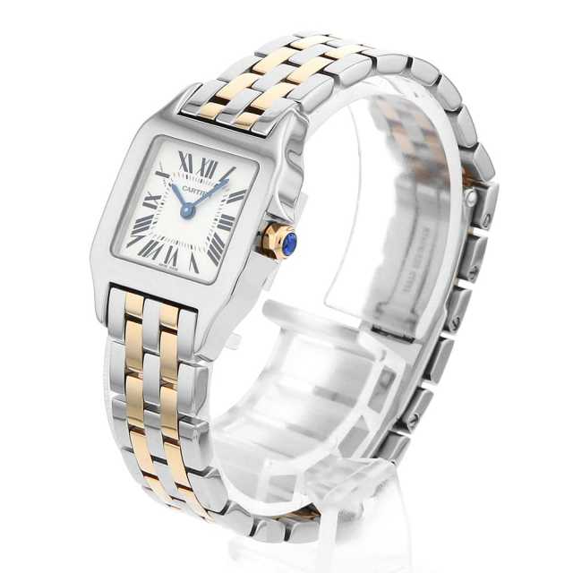 W25066Z6 アイボリー Cartier（カルティエ）サントス ドゥモワゼル SM  