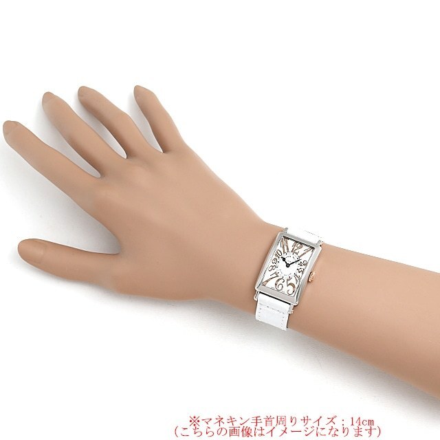 FRANCK MULLER フランクミュラー ウォッチ ロングアイランド レリーフ 時計 902QZ REL ST G 腕時計
 ステンレススチール SS/本革 SS ピンク レディース【中古】 フランク ミュラー ロングアイランド レリーフ 902QZRELIEF AC