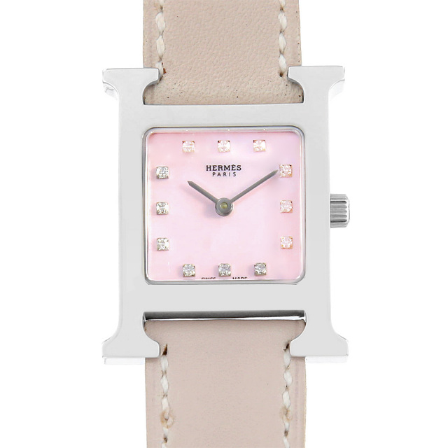 HH1.210 ピンクシェル HERMES（エルメス）Hウォッチ 中古 | 東京・大阪  