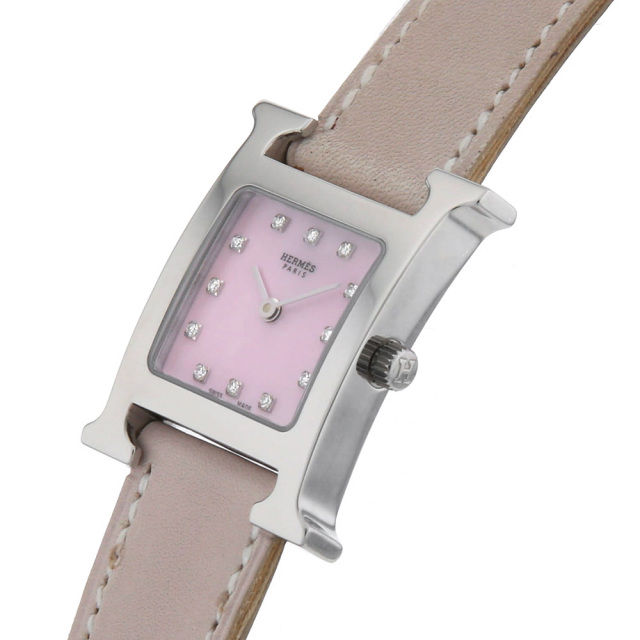 エルメス HERMES Hウォッチ HH1 210 レディース 腕時計 12P ダイヤ  