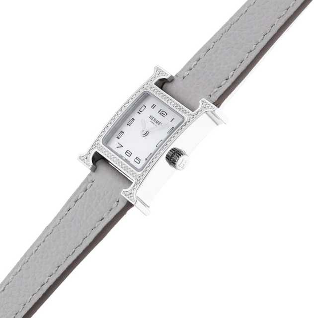 Hウォッチ ミニ(HH1.191) 楽天市場】エルメス HERMES HH1.191 Hウォッチミニ K18WG ダイヤベゼル