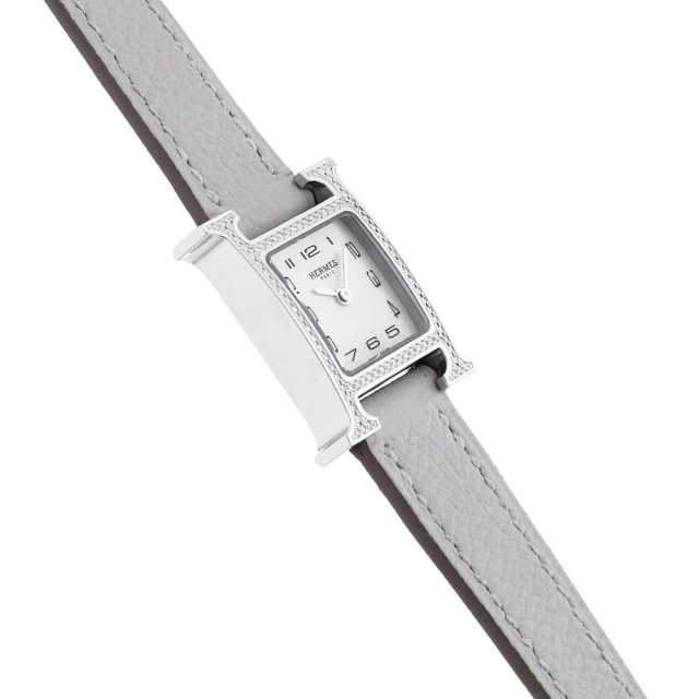 ★最終価格★SALE【6wce0399】エルメス Hウォッチミニ HH1.131 白文字盤【中古】腕時計 レディース HH1.131 ホワイトシェル HERMES（エルメス）Hウォッチミニ 中古 | 東京