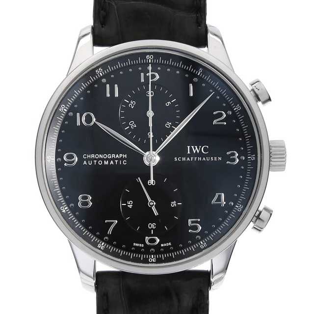 IWC ポルトギーゼクロノグラフ IW371447 SS 自動巻【中古】 IW371447 ブラック IWC ポルトギーゼ クロノグラフ 中古 | 東京・大阪