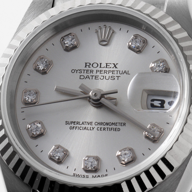 69174G シルバー T番 ROLEX（ロレックス） デイトジャスト 10Pダイヤ 