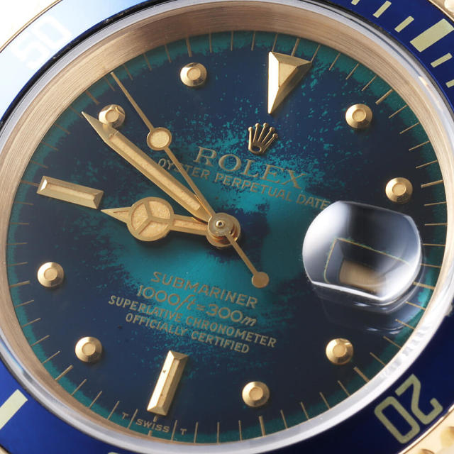 ロレックス サブマリーナ デイト 16808 ブルートロピカル 70番 中古 メンズΩ ロレックス サブマリーナ デイト 特筆すべきダメージはございません