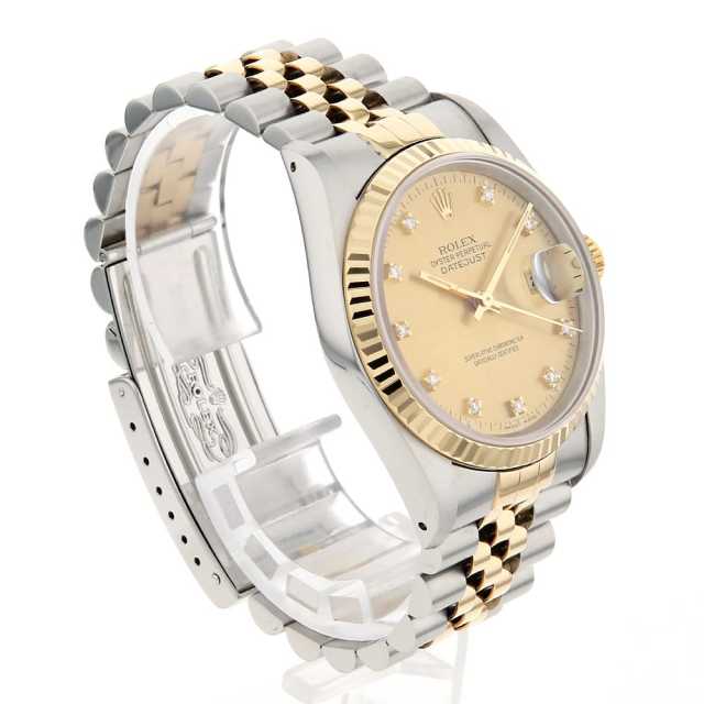 16233G シャンパン ROLEX（ロレックス）デイトジャスト 10P