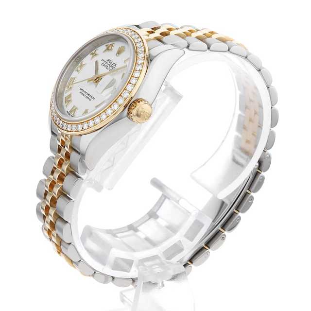 279383RBR ホワイト ROLEX（ロレックス）デイトジャスト ベゼル