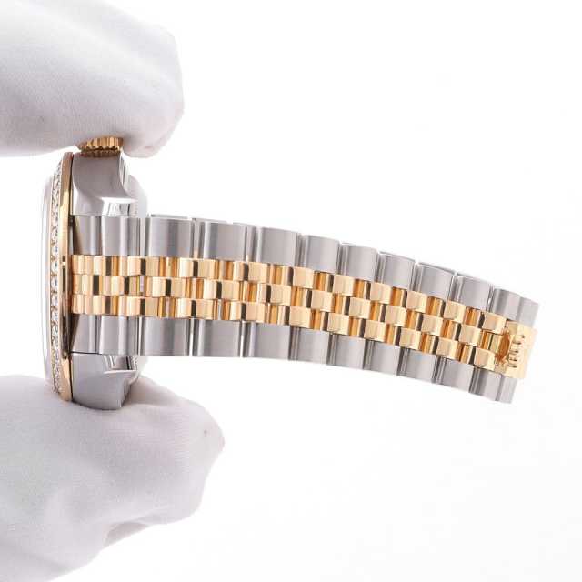 279383RBR ホワイト ROLEX（ロレックス）デイトジャスト ベゼル