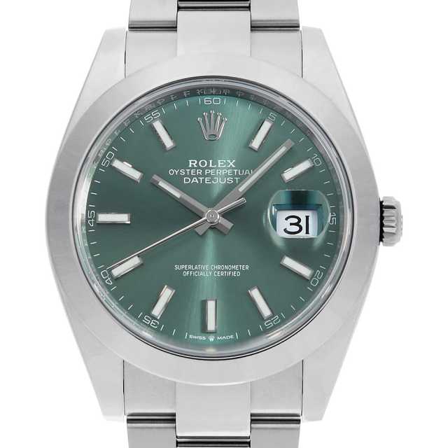 126300 ミントグリーン ROLEX（ロレックス）デイトジャスト41 中古  