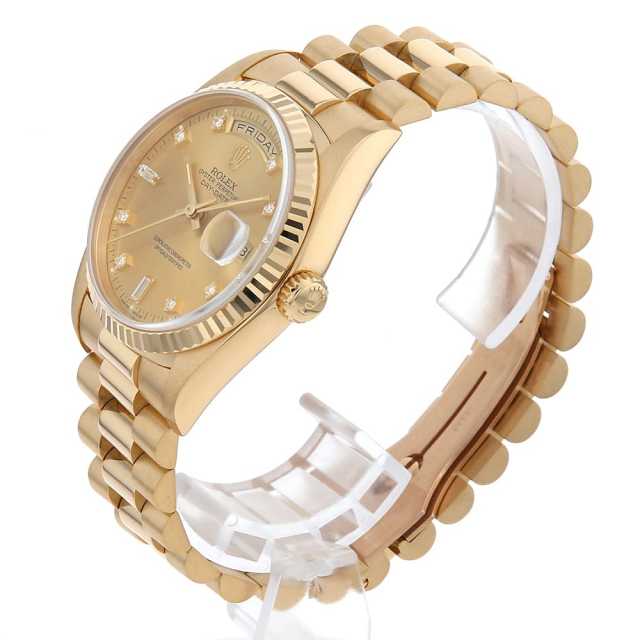 18238A シャンパン ROLEX（ロレックス）デイデイト 8Pダイヤ 2P