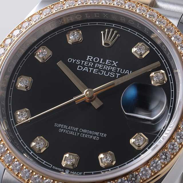 126283RBR ブラック ROLEX（ロレックス）デイトジャスト36 ベゼル