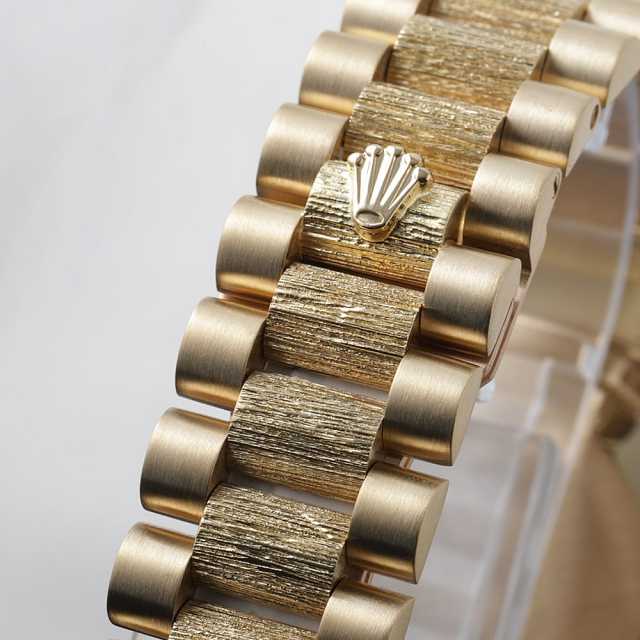 18308 ブラック ROLEX（ロレックス）デイデイト バーク ベゼル12P