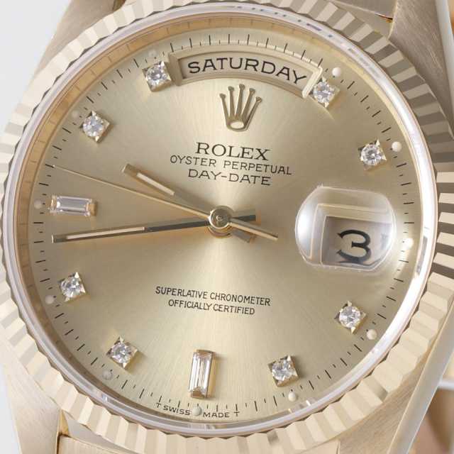 18238A シャンパン ROLEX（ロレックス）デイデイト 8Pダイヤ 2P