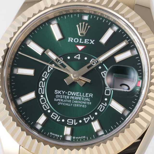 336938 ブライトグリーン ROLEX（ロレックス）スカイドゥエラー 中古
