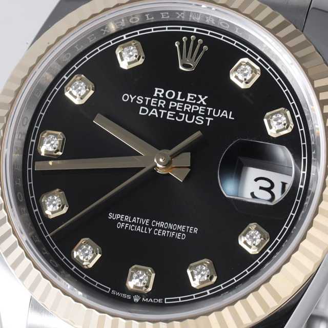 126233G ブラック ROLEX（ロレックス）デイトジャスト36 10Pダイヤ