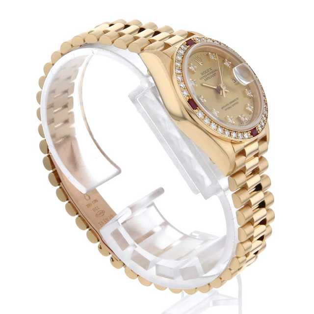 69068G シャンパン ROLEX（ロレックス）デイトジャスト ベゼルダイヤ