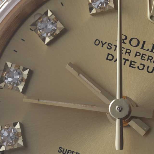 69068G シャンパン ROLEX（ロレックス）デイトジャスト ベゼルダイヤ