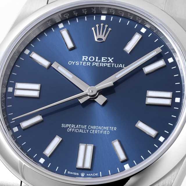 124300 ブルー ROLEX（ロレックス）オイスターパーペチュアル41 中古
