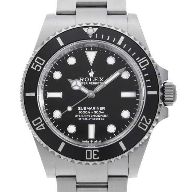124060 ブラック ROLEX（ロレックス）サブマリーナ ノンデイト 中古