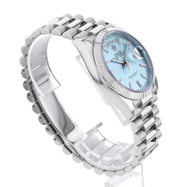 128236A アイスブルー ROLEX（ロレックス）デイデイト36 10Pバゲット