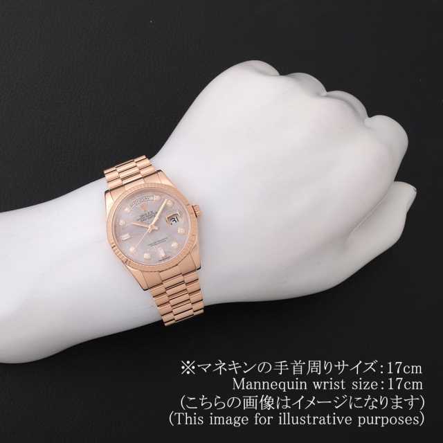 ご確認用(* .ˬ.) ロレックス デイデイト 118235 ブラック メンズ 時計 【中古