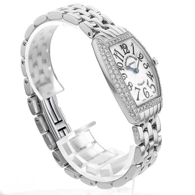 フランクミュラー トノーカーベックス ケースダイヤ 1752QZD OAC レディース 中古 腕時計 1752QZD OAC ピンク FRANCK MULLER（フランクミュラー）トノーカー