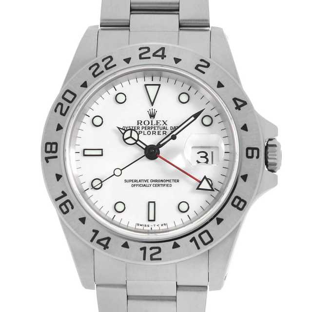 【並行輸入品】 エクスプローラーII 16570 ホワイト ROLEX（ロレックス）エクスプローラーII 中古