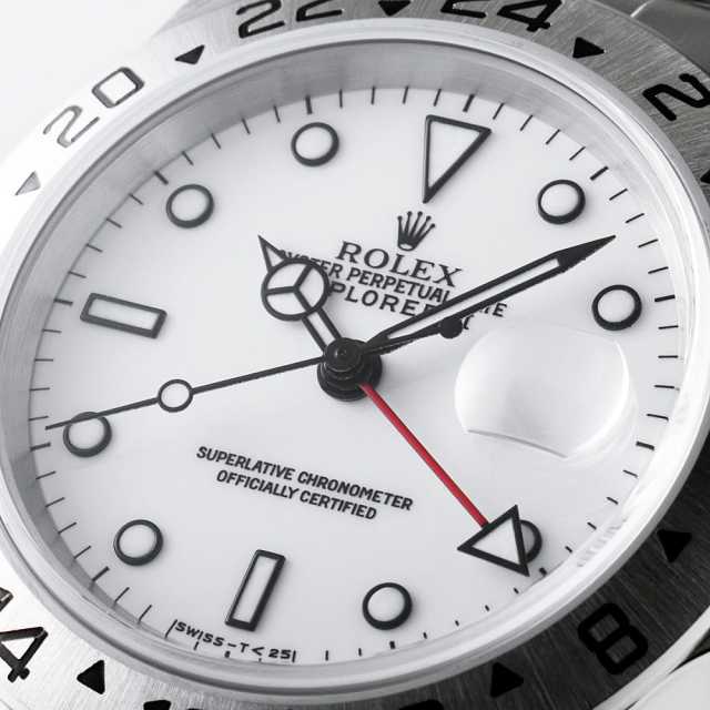 アコーディオン　michael社　中古　長期保管 16570 ホワイト ROLEX（ロレックス）エクスプローラーII 中古